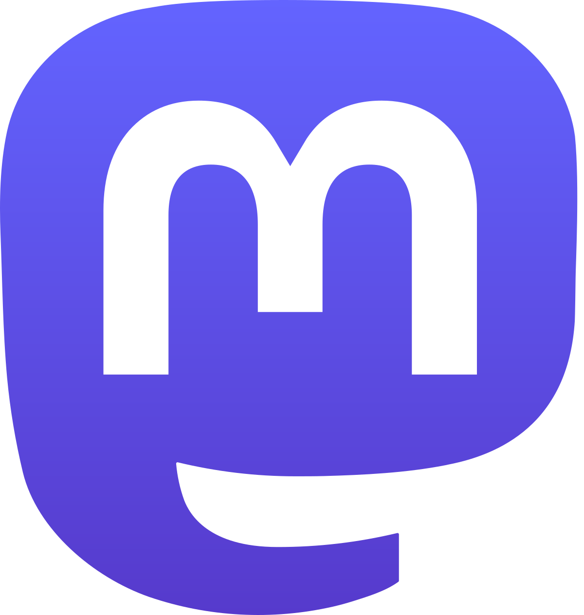 Logo of Mastodon.
